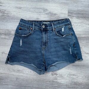 Denizen Levi's‎ Denim Shorts Distressed Raw Hem Casual Blue Jean Shorts 4-W27